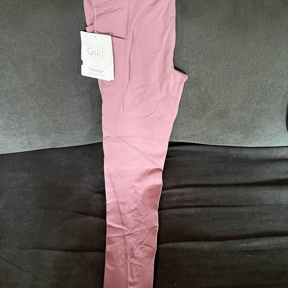 Athleta Girl Mauve High Rise Leggings